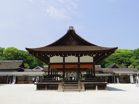 晴天の下鴨神社