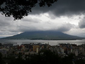 城山公園から見た桜島