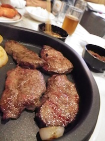 鹿の焼肉