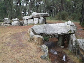 地面に半分埋まってる巨石遺跡