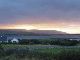 アイルランドの山並み