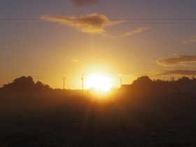 アイルランドの朝日