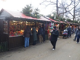 クリスマスの屋台