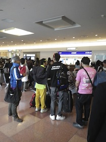 空港の人混み
